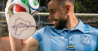 Hernán Galíndez reafirma su amor por Ecuador al tatuarse un mapa del país que lo acogió y que defiende desde las canchas – La Voz del Altiplano