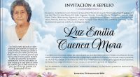 SEPELIO LUZ EMILIA CUENCA MORA – La Voz del Altiplano