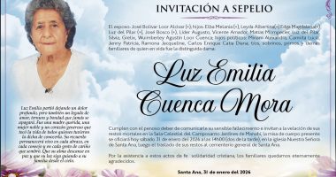 SEPELIO LUZ EMILIA CUENCA MORA – La Voz del Altiplano