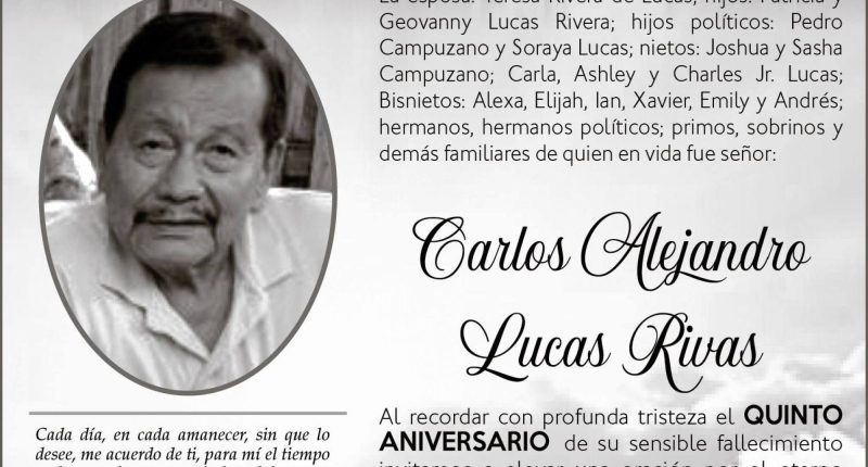 MISA CARLOS ALEJANDRO LUCAS RIVAS – La Voz del Altiplano