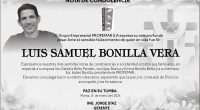 Condolencia Luis Samuel Bonilla Vera – La Voz del Altiplano