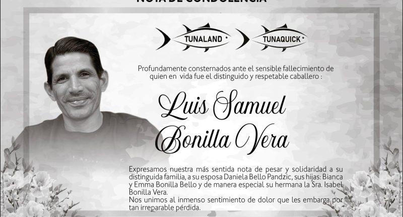 Condolencia Luis Samuel Bonilla Vera – La Voz del Altiplano