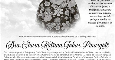 SEPELIO DRA SHURA KATRINA TOLAR PINARGOTE – La Voz del Altiplano