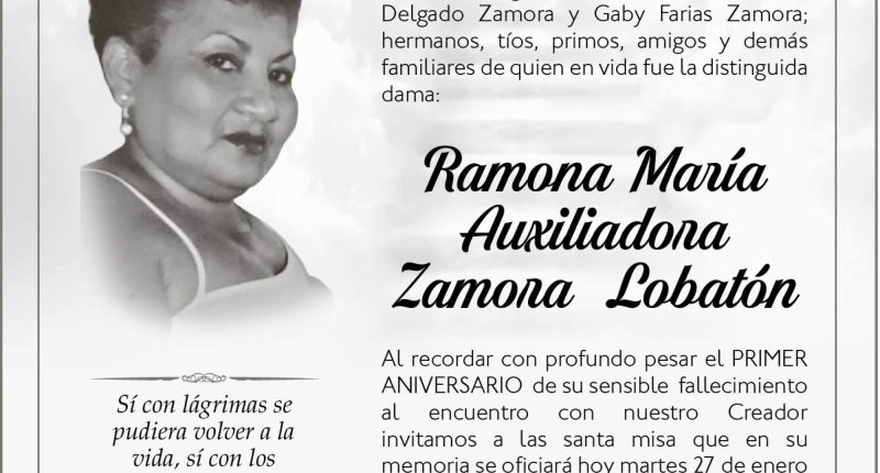 Misa Ramona María Auxiliadora Zamora Lobatón – La Voz del Altiplano