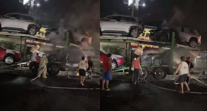 Incendio de tráiler en Portoviejo: cinco vehículos afectados – La Voz del Altiplano