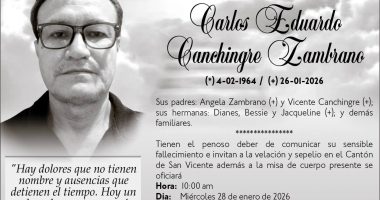 Sepelio Carlos Eduardo Canchingre Zambrano – La Voz del Altiplano