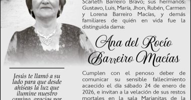 Sepelio Ana del Rocío Barreiro Macías – La Voz del Altiplano