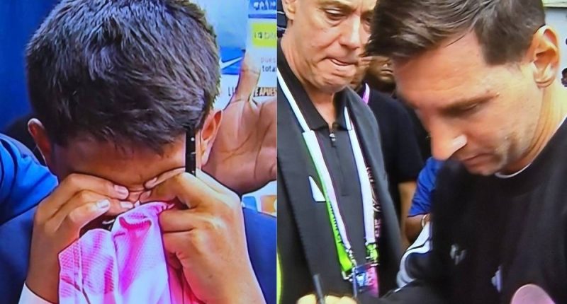 Messi firma camiseta a Pol Deportes, el joven narrador – La Voz del Altiplano