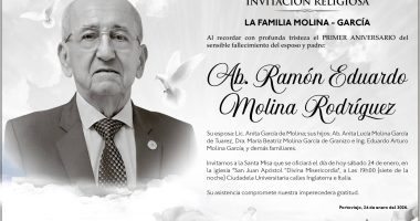 MISA AB RAMON EDUARDO MOLINA RODRIGUEZ – La Voz del Altiplano