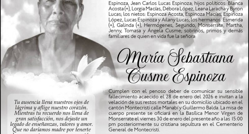 Sepelio María Sebastiana Cusme Espinoza – La Voz del Altiplano