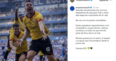 La conmovedora despedida de Octavio Rivero: «Me voy de Barcelona con recuerdos inolvidables» – La Voz del Altiplano