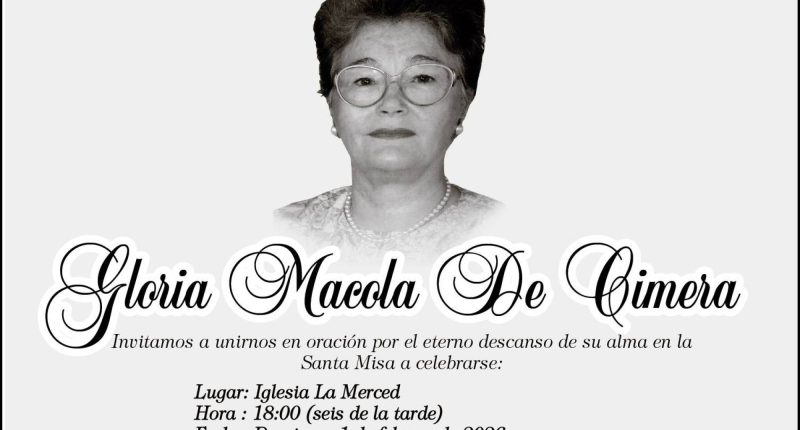 Recordatorio Eslavica Macola de Cimera – La Voz del Altiplano