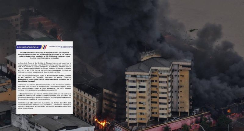 Edificio Multicomercio en Guayaquil: Colapso tras Incendio – La Voz del Altiplano