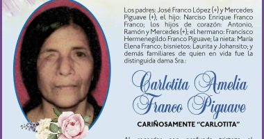 Misa Carlotita Amelia Franco Piguave – La Voz del Altiplano