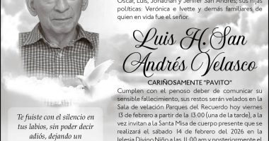 SEPELIO LUIS H. SAN ANDRÉS VELASCO – La Voz del Altiplano