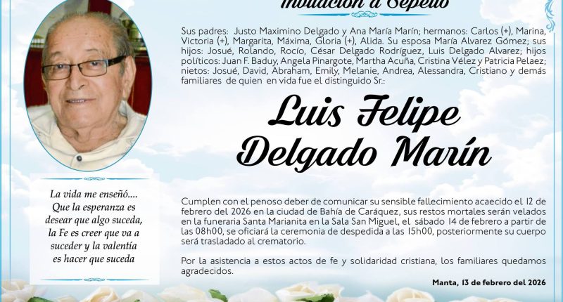 Sepelio Luis Felipe  Delgado  Marín – La Voz del Altiplano