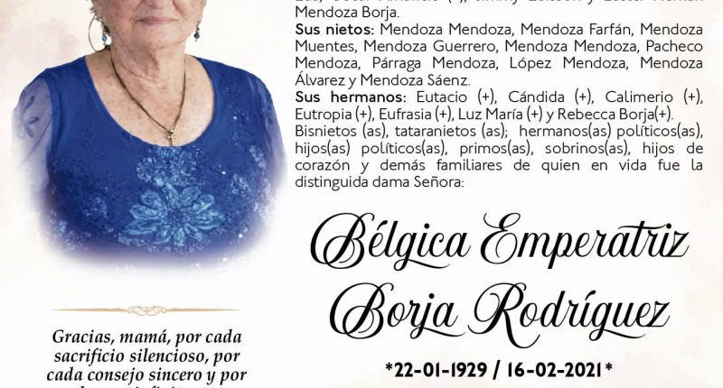 MISA BÉLGICA EMPERATRIZ BORJA RODRIGUEZ – La Voz del Altiplano