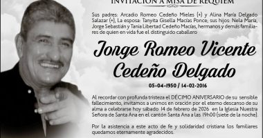 MISA Jorge Romeo Vicente Cedeño Delgado – La Voz del Altiplano
