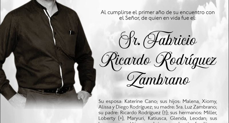 MISA FABRICIO RODRIGUEZ ZAMBRANO – La Voz del Altiplano
