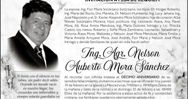 MISA NELSOL AUBERTO MORA SANCHEZ – La Voz del Altiplano