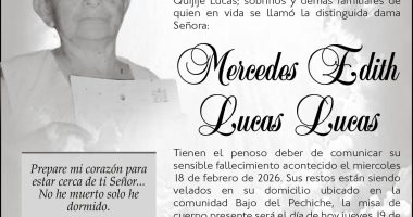SEPELIO Mercedes Edith Lucas Lucas – La Voz del Altiplano