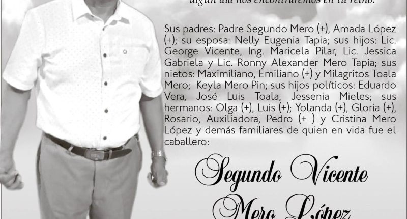 MISA SEGUNDO VICENTE MERO LOPEZ – La Voz del Altiplano