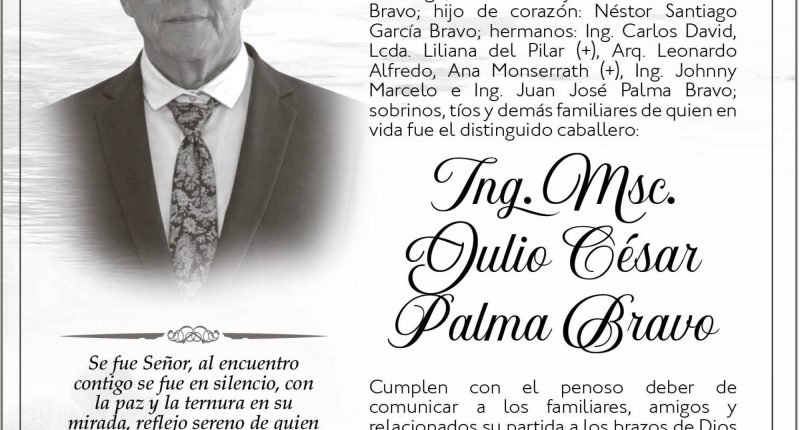 SEPELIO JULIO CESAR PALMA BRAVO – La Voz del Altiplano