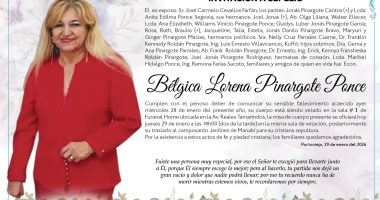 SEPELIO  BÉLGICA LORENA PINARGOTE PONCE – La Voz del Altiplano