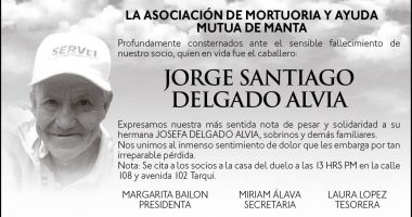 CONDOLENCIA JORGE SANTIAGO DELGADO ALVIA – La Voz del Altiplano
