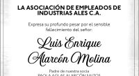 CONDOLENCIA LUIS ENRIQUE ALARCON MOLINA – La Voz del Altiplano