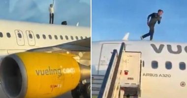 Hombre camina sobre avión en aeropuerto de Valencia – La Voz del Altiplano