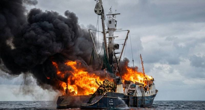 Barco atunero que zarpó de Manta se hunde tras incendio – La Voz del Altiplano