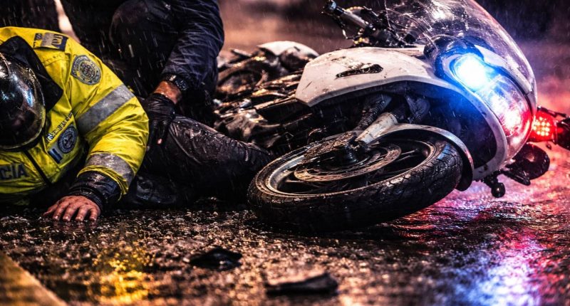 lluvia vuelve peligrosas las vías y un policía termina accidentado – La Voz del Altiplano