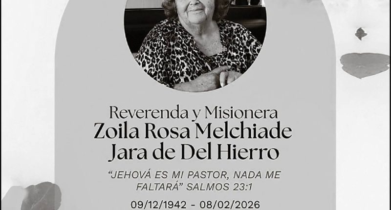SEPELIO REV. MIS. ZOILA ROSA MELCHIADE JARA DE DEL HIERRO – La Voz del Altiplano