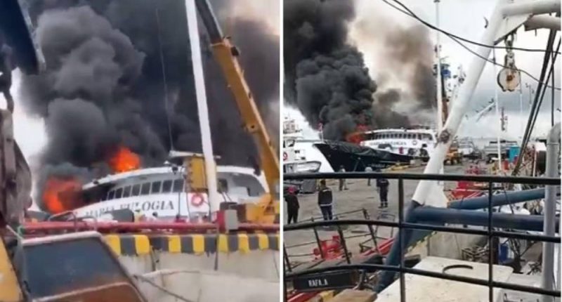 Alarma en el muelle de Posorja por incendio de embarcación – La Voz del Altiplano