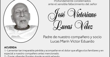 CONDOLENCIA JOSE VICTORIANO LUCAS VICTORIANO – La Voz del Altiplano