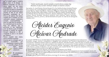 MISA ALCIDES EUGENIO ALCIVAR ANDRADE – La Voz del Altiplano