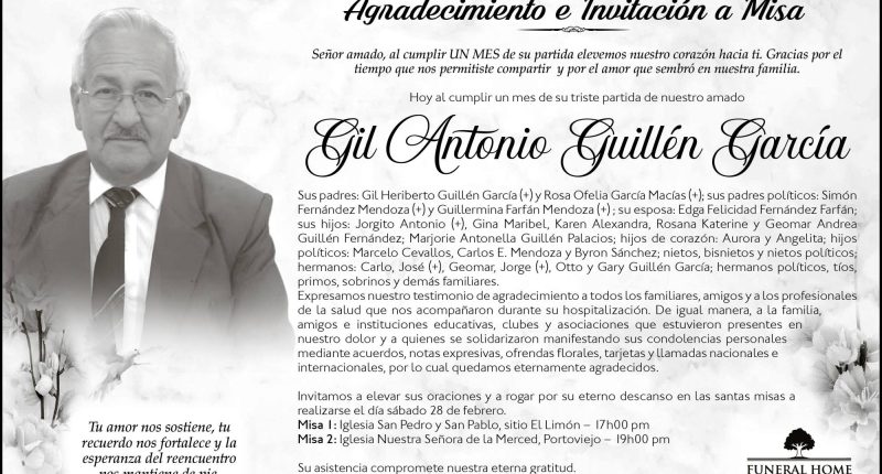 MISA Gil Antonio Guillén García – La Voz del Altiplano