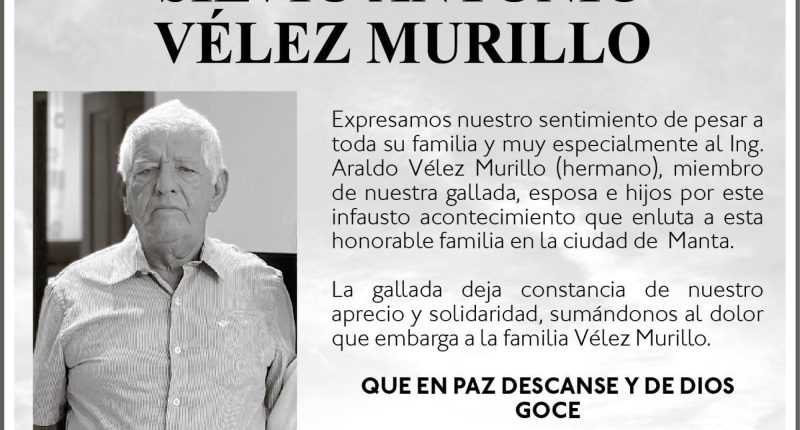 CONDOLENCIA SILVIO ANTONIO VELEZ – La Voz del Altiplano