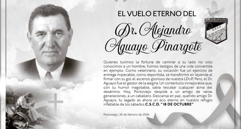 Obituario de Alejandro Aguayo Pinargote – La Voz del Altiplano