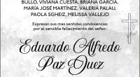 CONDOLENCIA Eduardo Alfredo Paz Juez – La Voz del Altiplano
