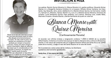 MISA BLANCA QUIROZ MOREIRA – La Voz del Altiplano