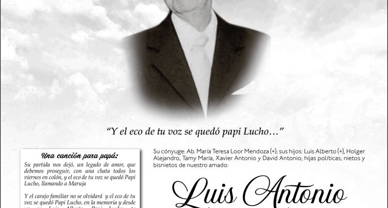 MISA LUIS ANTONIO GARCIA GARCIA – La Voz del Altiplano