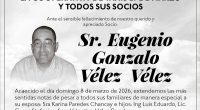 CONDOLENCIA EUGENIO GONZALO VELEZ VELEZ – La Voz del Altiplano