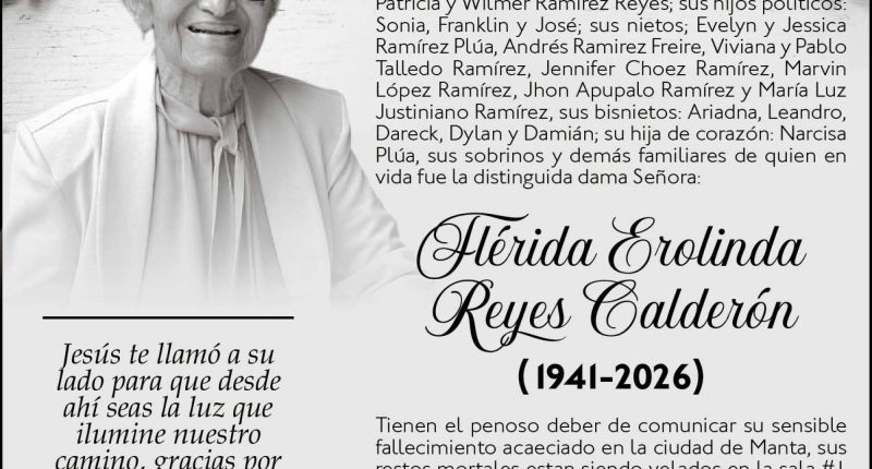 SEPELIO FLERIDA EROLINDA REYES CALDERON – La Voz del Altiplano