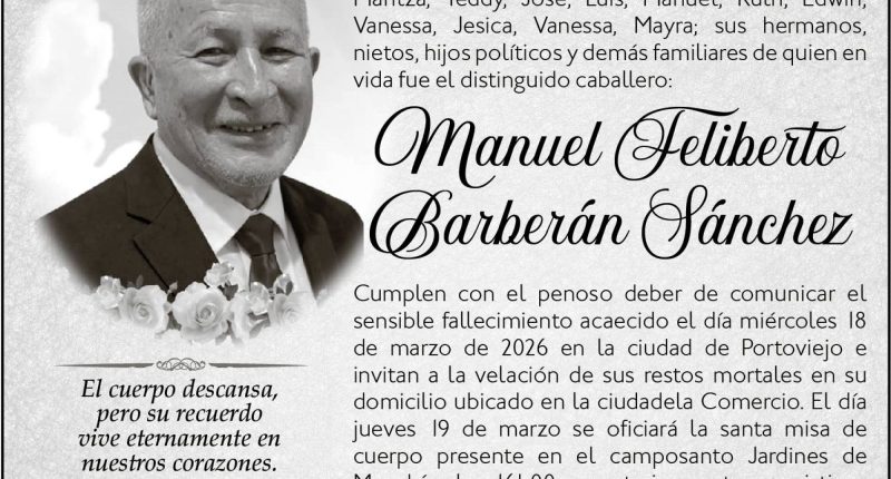 SEPELIO MANUEL FELIBERTO BARBERAN SANCHEZ – La Voz del Altiplano