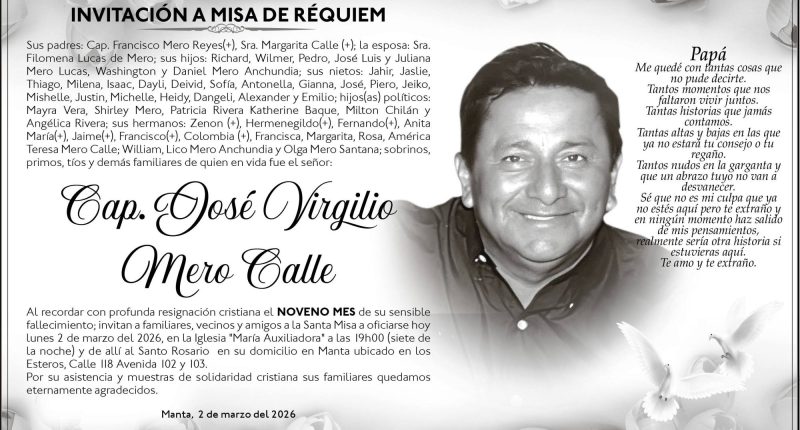 MISA Cap José Virgilio Mero Calle – La Voz del Altiplano