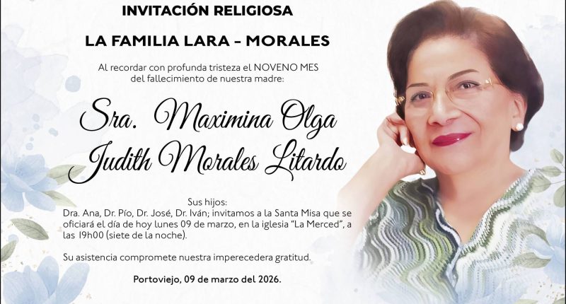 MISA MAXIMINA OLGA JUDITH MORALES LITARDO – La Voz del Altiplano