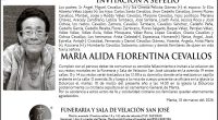 SEPELIO MARIA ALIDA FLORENTINA CEVALLOS – La Voz del Altiplano