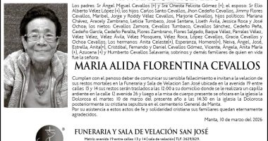 SEPELIO MARIA ALIDA FLORENTINA CEVALLOS – La Voz del Altiplano